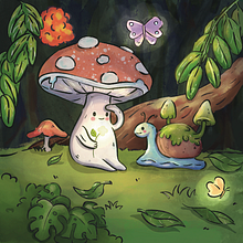 My project for course: Illustration of Adorable Characters Inspired by Nature. Un progetto di Character design, Disegno digitale, Illustrazione digitale e Disegno di Sun Beam - 15.05.2024