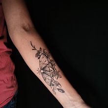 Mi proyecto del curso: Técnicas de tatuaje blackwork con línea fina. Tattoo Design project by Natasha Mahmud - 10.25.2024