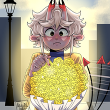 ¿Rosas para mi?. Digital Illustration project by nathantaru - 10.27.2024