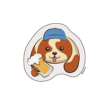 Beer dog. Traditional illustration, and Digital Drawing project by cylvix - 10.28.2024