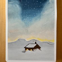 My project for course: Painting Atmospheric Landscapes with Gouache. Un projet de Peinture gouache, Illustration traditionnelle , et Peinture de aromrak - 29.10.2024