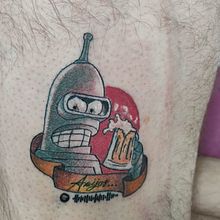 Bender tatuaje de amigos . Tattoo Design project by Laura Cos san Emeterio - 10.20.2024