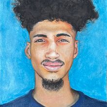 My project for course: Realistic Chalk Pastel Portraits. Un projet de Beaux Arts, Dessin, Dessin de portrait, Dessin réaliste et Illustration traditionnelle de Nathalie Titterton - 31.10.2024