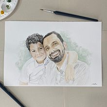 My project for course: Watercolor Portrait from a Photo. Un progetto di Disegno di ritratti, Illustrazione tradizionale e Pittura ad acquerello di jforiguasierra - 31.10.2024