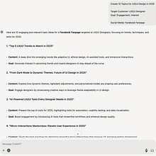 Content Planing for UX/UI Design. Business, Creative Consulting, Design Management, Management, Productivit, Artificial Intelligence, and ChatGPT project by Krit Chainoi - 11.01.2024