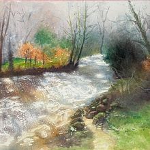 My project for course: Painting Realistic Watercolor Landscapes. Naturalistic Illustration, Painting, Sketching, Watercolor Painting, and Fine Arts project by laurentruss - 11.01.2024