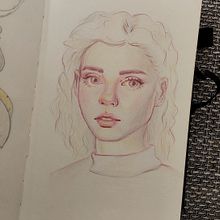 Mein Abschlussprojekt für den Kurs: Lebendiges Porträtzeichnen mit Buntstiften. Colored Pencil Drawing, Drawing, Portrait Drawing, and Sketchbook project by Stefanie - 11.01.2024