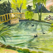 My project for course: Pictorial Sketchbook with Gouache. Sketching, Drawing, Traditional illustration, Architectural Illustration, Sketchbook, and Gouache Painting project by martasanto92 - 11.02.2024