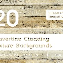 20 Travertine Cladding Texture Backgrounds. Un progetto di Design e Graphic design di Alexander Nedviga - 03.11.2024
