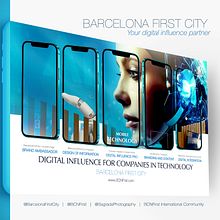 Tech & Mobile Industries | BCNFirst Digital Influence PRO  . Information Design, Content Writing, Cop, writing, Art Direction, Multimedia, Br, ing, Identit, and Communication project by Francisco Valadez - 11.04.2024
