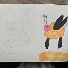 My project for course: Whimsical Sketchbook: Draw Imaginary Creatures from Nature. Drawing, Naturalistic Illustration, Pencil Drawing, and Watercolor Painting project by Heart Lais - 11.04.2024
