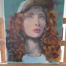 My project for course: Contemporary Oil Portraiture. Artes plásticas, Ilustração tradicional, Pintura a óleo, e Pintura projeto de mariemadsen - 05.11.2024