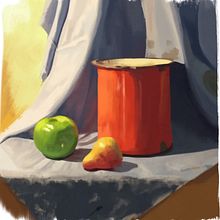 My project for course: Introduction to Digital Painting. Fine Arts, Digital Drawing, Digital Illustration, Painting, and Digital Painting project by Jennie Phanatchada - 11.04.2024