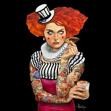 Bizarre Circus para Manolo Bakes. Un proyecto de Ilustración tradicional, Bellas Artes, Pintura, Redes Sociales, Creatividad, Dibujo y Pintura al óleo de Fernando Vicente - 06.11.2024