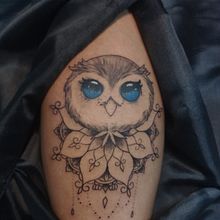 Coruja . Tattoo Design project by Vitor Vieira Silva - 11.06.2024