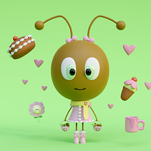 Formiga. Projekt z dziedziny  Modelowanie 3D, 3D i Projektowanie postaci 3D użytkownika Andreia Duarte Bilenkij - 08.11.2024