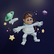 Mi proyecto del curso: Creación de personajes en 3D con Blender. 3D, 3D Character Design, 3D Design, 3D Modeling, and Character Design project by Leandro Garcia - 11.07.2024