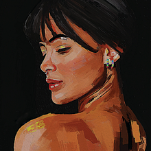 Exhibition: Larissa Leite @lrssleite by Rod Lovell - Portrait Painting | Digital Portrait Painting with Oil: Explore Light and Shade. Design, Traditional illustration, Instagram, Instagram Photograph, Instagram Marketing, Pencil Drawing, Drawing, Portrait Drawing, Realistic Drawing, Artistic Drawing, Digital Drawing, Figure Drawing, Colored Pencil Drawing, Painting, Watercolor Painting, Acr, lic Painting, Oil Painting, Digital Painting, Gouache Painting, Decorative Painting, Decoration, Arts, Crafts, Fine Arts, Fashion Illustration	, Digital Illustration, and Editorial Illustration project by Rod Lovell - 11.07.2024