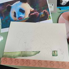 Mon projet du cours : Portraits expressifs d'animaux à l'aquarelle. Realistic Drawing, Traditional illustration, Naturalistic Illustration, and Watercolor Painting project by celine_moonart - 11.08.2024