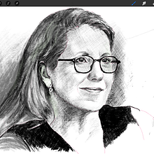 Mijn project van de cursus: Moderne portretten met Procreate: stileer je onderwerp. Digital Drawing, Digital Illustration, and Traditional illustration project by ton_schuring - 11.08.2024