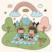 Mi proyecto del curso: Diseño de mundos kawaii: crea ilustraciones alegres. Character Design, Digital Illustration, and Manga project by Priscila Pellegrini - 11.03.2024