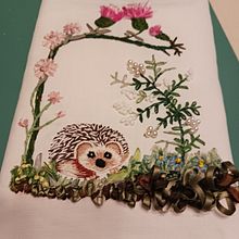My project for course: Miniature Needlework: Make Embroidered Jewelry. Embroider, Jewelr, Design, and Textile Design project by gillpippa2105 - 11.08.2024