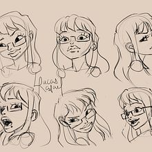 Meu projeto do curso: Sketchbook: criação de personagens baseados em pessoas reais. Un proyecto de Diseño de personajes, Dibujo, Dibujo anatómico y Bocetado de Lucas Rafael Simone - 28.10.2024