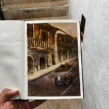 My project for course: Watercolor Fundamentals: Light and Color. Ilustração arquitetônica, Pintura, e Pintura em aquarela projeto de gauravrathod47 - 02.11.2024