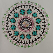 Il mio progetto del corso: L'arte del mandala: disegna motivi geometrici. Un progetto di Disegno, Illustrazione con inchiostro, Arte Terapia, Meditazione e Mindfulness di minu7421 - 09.11.2024