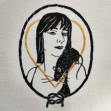 Mijn project van de cursus: Creëer modern linoleumdrukwerk. Projekt z dziedziny Craft,  Sztuki piękne, Trad, c, jna ilustracja, Stemple,  R i sunek atramentem użytkownika Eefje Nellen - 11.11.2024