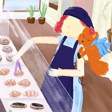 My project for course: Children’s Illustration with Procreate: Paint Magical Scenes. Projekt z dziedziny Ilustracje dla dzieci, Ilustracja c, frowa, Malarstwo c, frowe i Książka obrazkowa użytkownika Maryam Alkhaldi - 10.11.2024