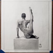 Mi proyecto del curso: Dibujo realista de la figura humana. Fine Arts, Sketching, Drawing, Pencil Drawing, Figure Drawing, Realistic Drawing, and Traditional illustration project by Deswer (DWR) - 11.11.2024