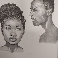 My project for course: Portrait Sketchbooking: Explore the Human Face. Drawing, Sketchbook, Traditional illustration, and Portrait Drawing project by Kasim Earl - 10.30.2024