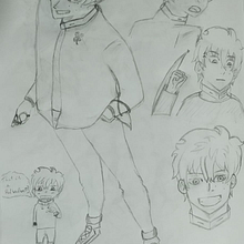 Meu projeto do curso: Desenho de personagens mangá do zero. Comic, Drawing, Pencil Drawing, Manga, Character Design, and Traditional illustration project by gigamonster14 - 11.12.2024