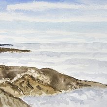En la cumbre. Watercolor Painting, Artistic Drawing, and Fine Arts project by Jose joaquin Sanchez - 06.03.2024