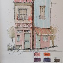 Il mio progetto del corso: Disegno architettonico espressivo con pennarelli colorati. Un proyecto de Ilustración arquitectónica, Dibujo, Ilustración con tinta, Sketchbook y Bocetado de giuseppe_m - 13.11.2024