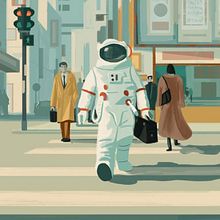 To The Moon - A CFO story. Traditional illustration project by Gianfranco Bonadies - 10.01.2024