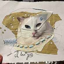 Mi proyecto del curso: Técnicas de bordado experimental sobre papel. Embroider, Fine Arts, Collage, and Textile Design project by zazyl - 11.14.2024