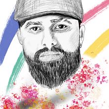 My project for course: Modern Portraiture with Procreate: Stylize Your Subject. Un projet de Dessin numérique, Illustration numérique et Illustration traditionnelle de Paul Bruce - 15.11.2024