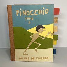 Pinocchio. Editorial Design, Traditional illustration, Children's Illustration, Narrative, Paper Craft, Stor, and telling project by virginie_pawlak_private - 11.16.2024