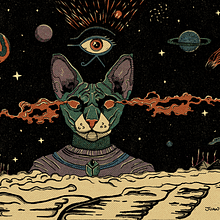Mi proyecto del curso: Ilustración contemporánea con estética retro . Ilustrație digitală, Desen, Ilustrație tradițională & Ilustrație cu cerneală de j_figueres_juncosa - 11.17.2024