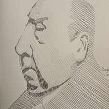 My project for course: Graphite Line Drawing for Portrait Sketchbooking. Un progetto di Disegno, Disegno di ritratti, Sketchbook, Bozzetti e Belle arti di Andrew Boyce - 17.11.2024