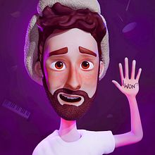 Jack Met from AJR. Design, 3D, and Character Design project by Telmo Maia - 06.25.2022