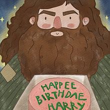 Hagrid. Children's Illustration, and Character Design project by Maria Gallardo - 09.26.2024