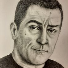 De Niro. Portrait Drawing project by sebastianibarbara - 11.18.2024