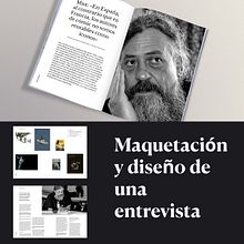 Maquetación y diseño de una entrevista. Een project van Redactioneel ontwerp, Grafisch ontwerp y Stripboek van Marcos Ripalda - 19.11.2024