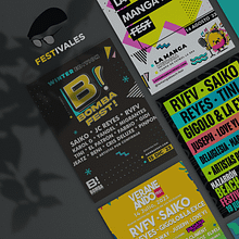 BASICAMENTE FESTIVALES. Design, Advertising, Br, ing, Identit, and Graphic Design project by Basilio Ferrandiz Espartal - 11.20.2024