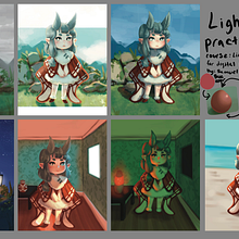 My project for course: Lighting Principles for Digital Painting. Un projet de Illustration traditionnelle, Illustration numérique , et Peinture numérique de sarahjbesserer - 09.11.2024