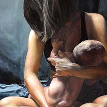 My project for course:  Realistic Figure Painting with Acrylic and Oil. Un progetto di Pittura acrilica, Disegno anatomico, Belle arti, Pittura ad olio e Disegno realistico di Ganna Brezhnieva - 21.11.2024