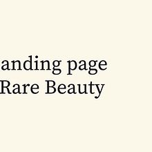 Mi proyecto del curso: Diseño de 404 page para Rare Beauty. UX / UI, and Web Design project by Lourdes Morillo Boj - 11.21.2024